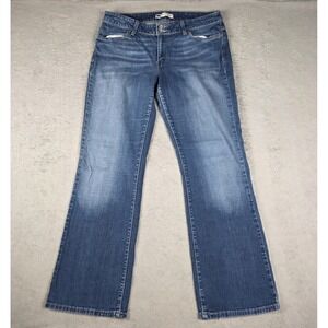 Levis 529 Jeans Womens 16 Blue Curvy Bootcut Mid Rise Stretch Denim Dark Wash
